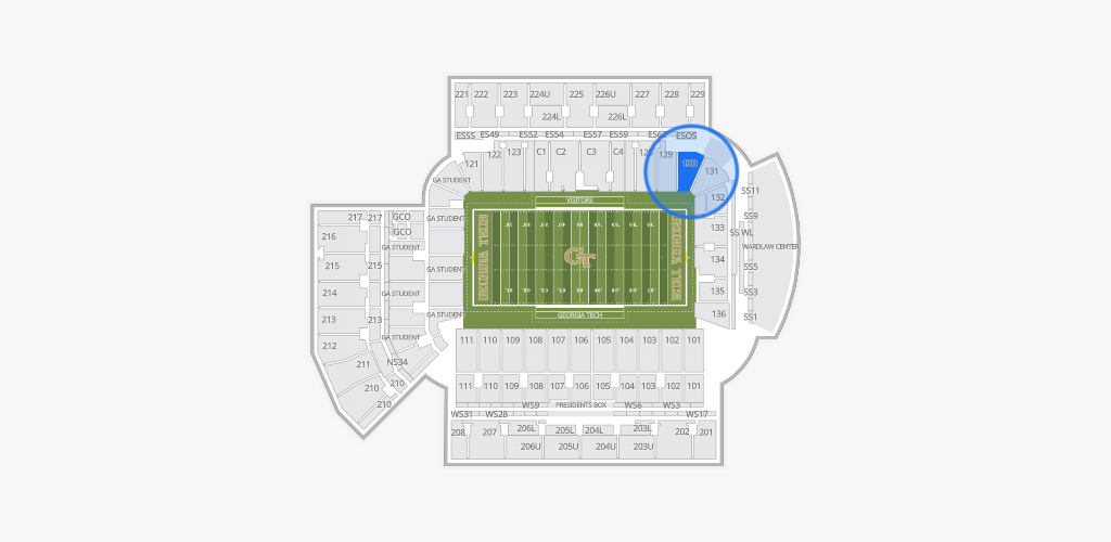 Bobby Dodd Stadium Seating Chart