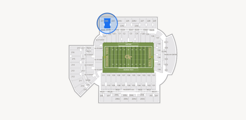 Bobby Dodd Stadium Seating Chart