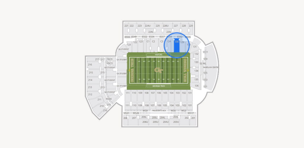 Bobby Dodd Stadium Seating Chart