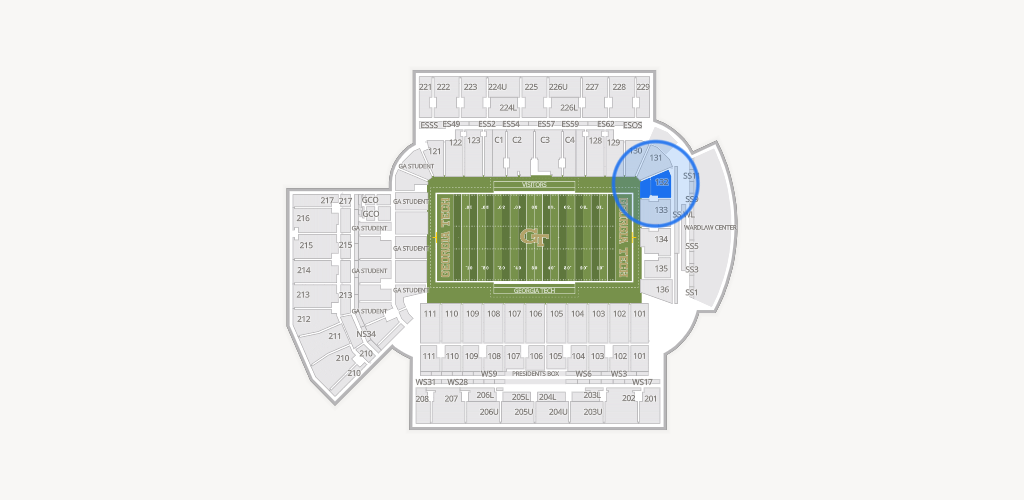 Bobby Dodd Stadium Seating Chart