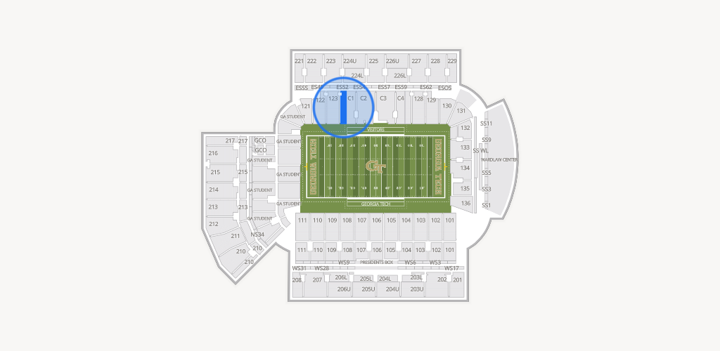 Bobby Dodd Stadium Seating Chart