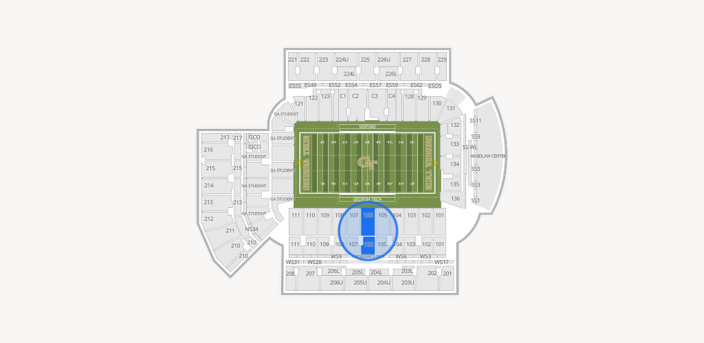 Bobby Dodd Stadium Seating Chart