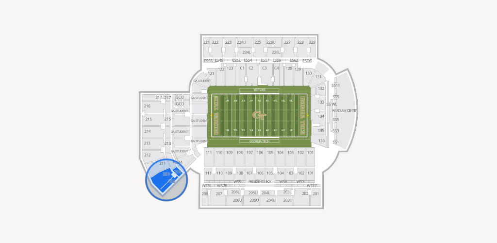 Bobby Dodd Stadium Seating Chart