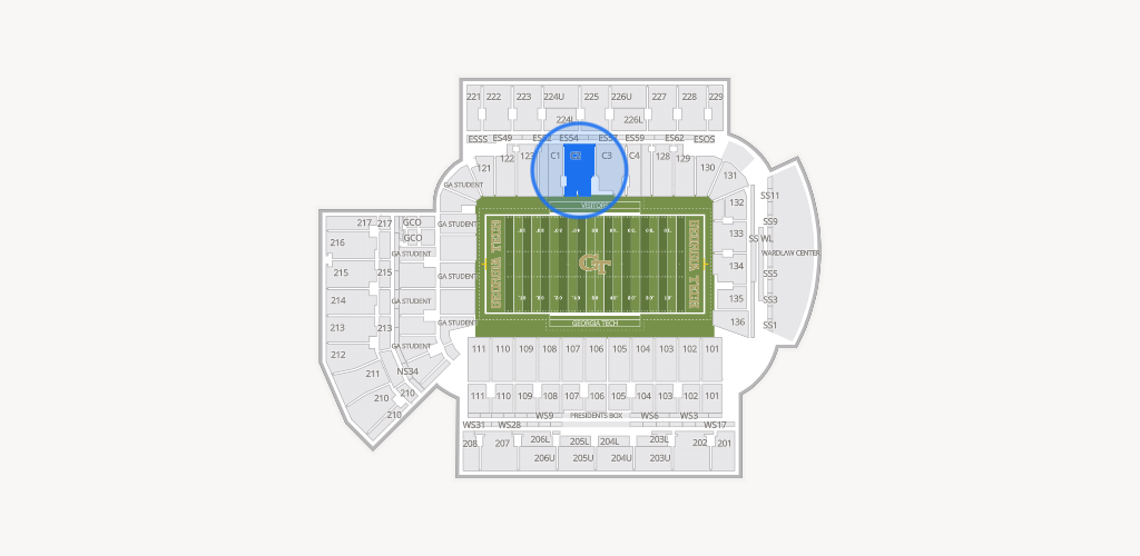 Bobby Dodd Stadium Seating Chart