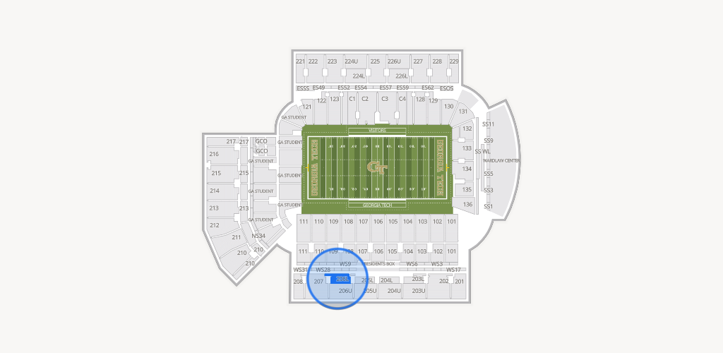 Bobby Dodd Stadium Seating Chart