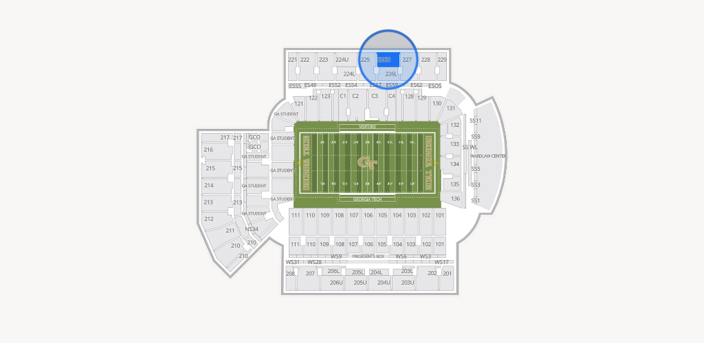 Bobby Dodd Stadium Seating Chart