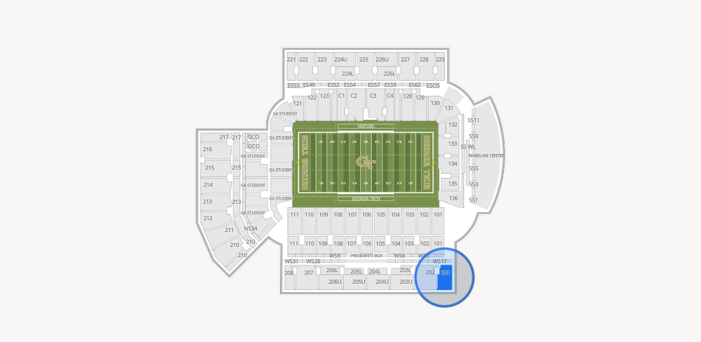 Bobby Dodd Stadium Seating Chart