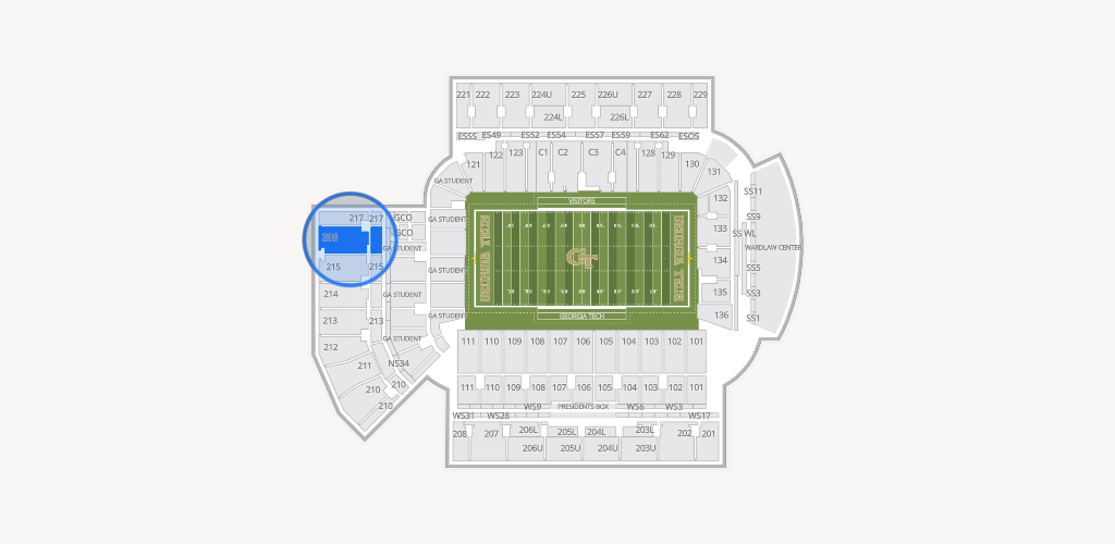 Bobby Dodd Stadium Seating Chart
