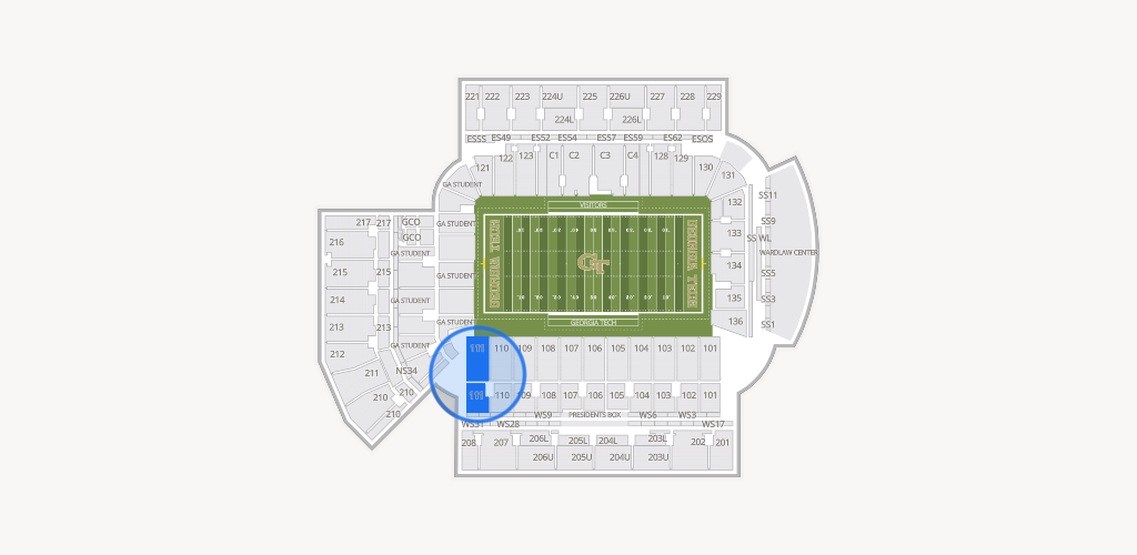 Bobby Dodd Stadium Seating Chart