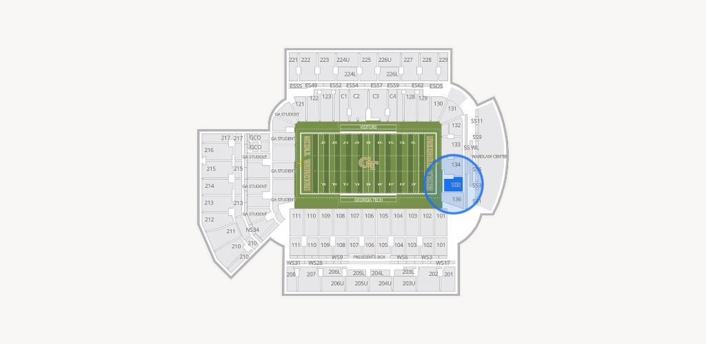 Bobby Dodd Stadium Seating Chart