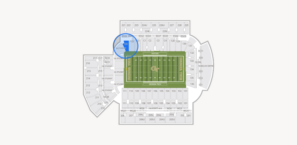 Bobby Dodd Stadium Seating Chart