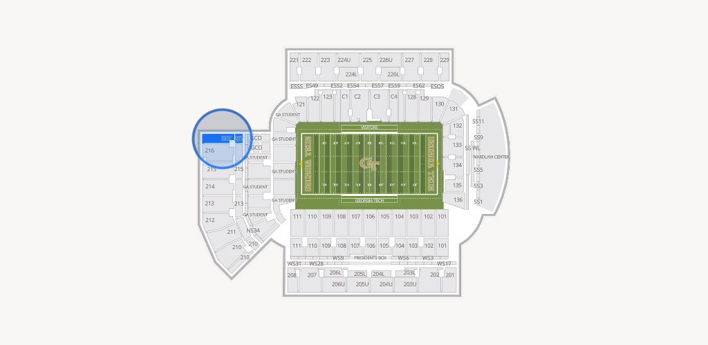 Bobby Dodd Stadium Seating Chart