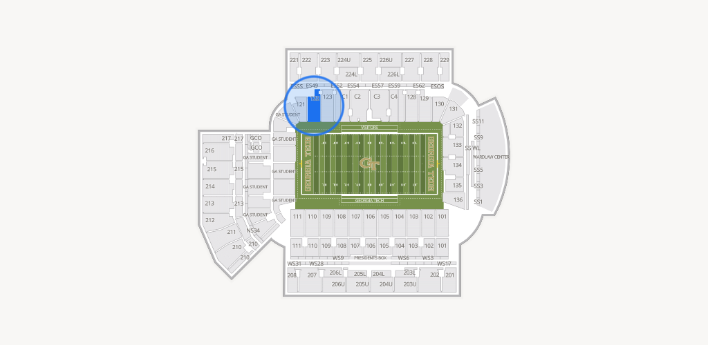 Bobby Dodd Stadium Seating Chart