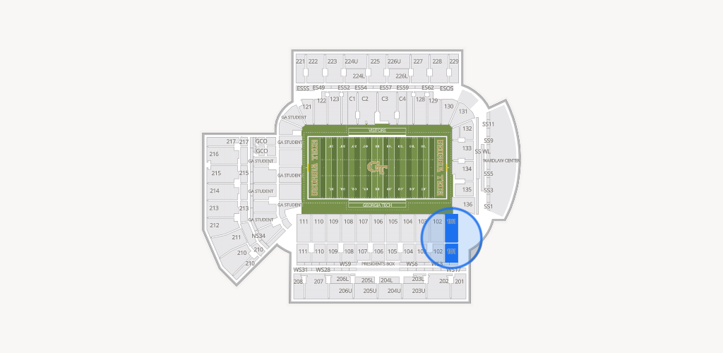 Bobby Dodd Stadium Seating Chart