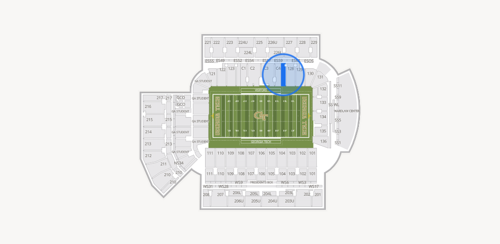 Bobby Dodd Stadium Seating Chart