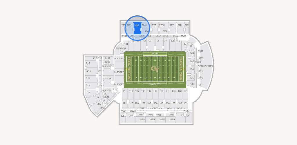 Bobby Dodd Stadium Seating Chart