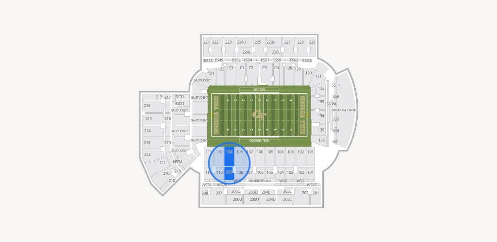 Bobby Dodd Stadium Seating Chart