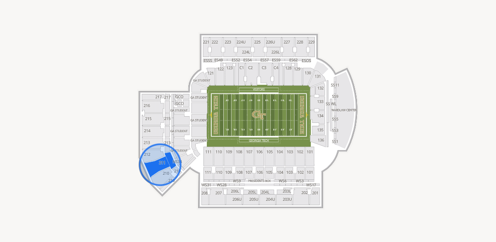 Bobby Dodd Stadium Seating Chart