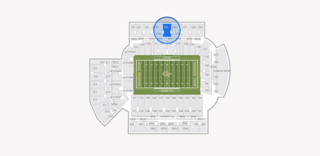 Bobby Dodd Stadium Seating Chart