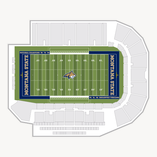 Bobcat Stadium - MT seating chart