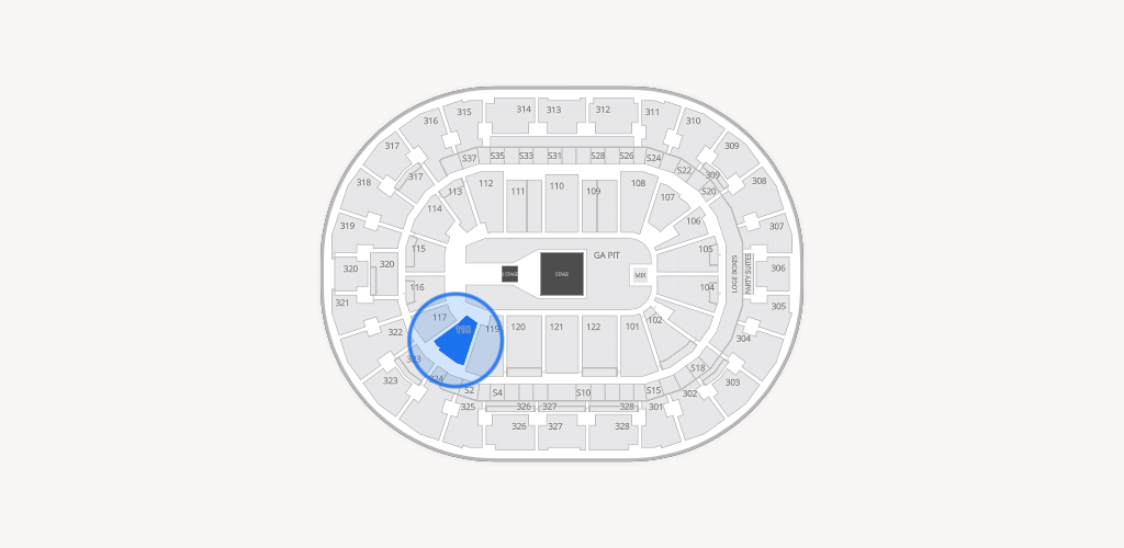 BOK Center Seating Chart