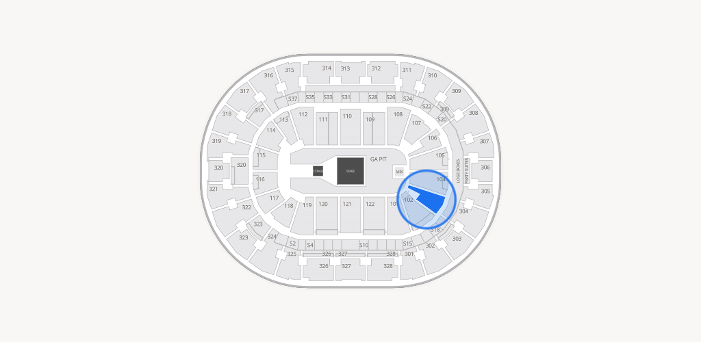 BOK Center Seating Chart