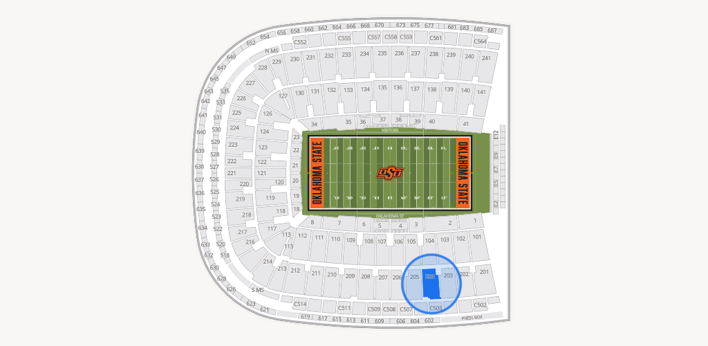 Boone Pickens Stadium Seating Chart