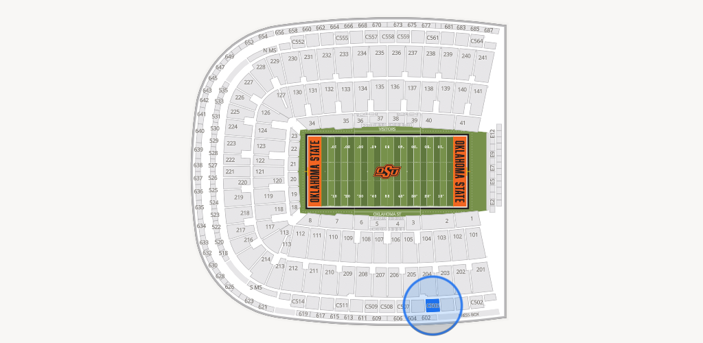 Boone Pickens Stadium Seating Chart