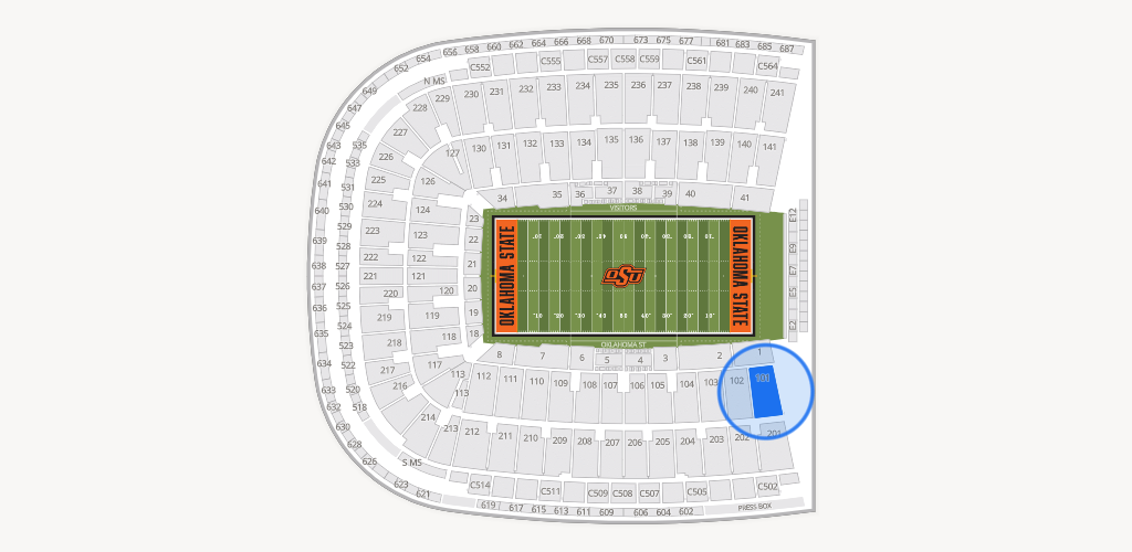 Boone Pickens Stadium Seating Chart