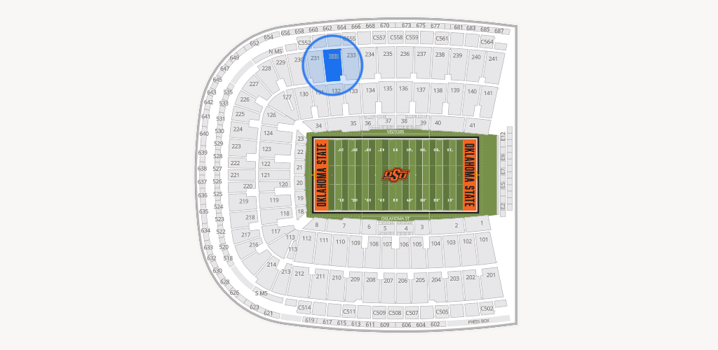 Boone Pickens Stadium Seating Chart