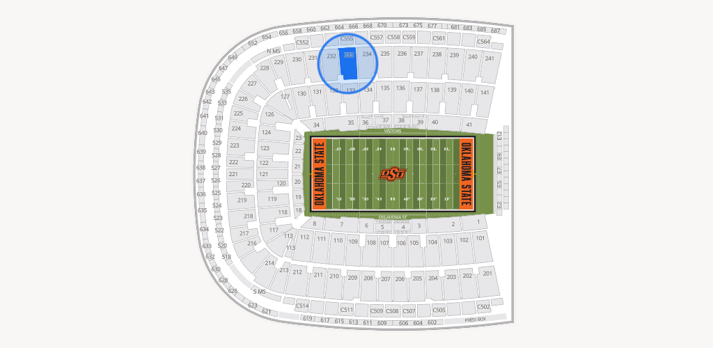 Boone Pickens Stadium Seating Chart