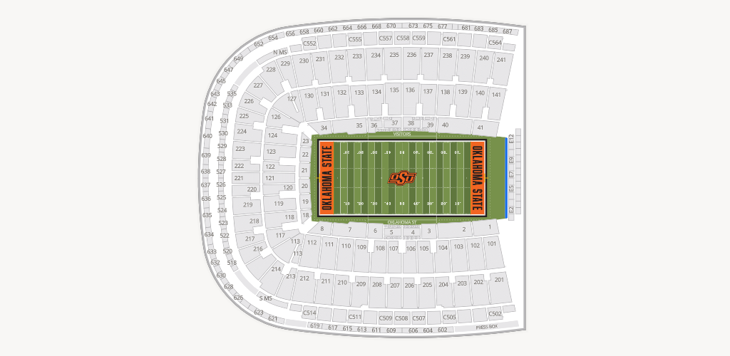Boone Pickens Stadium Seating Chart