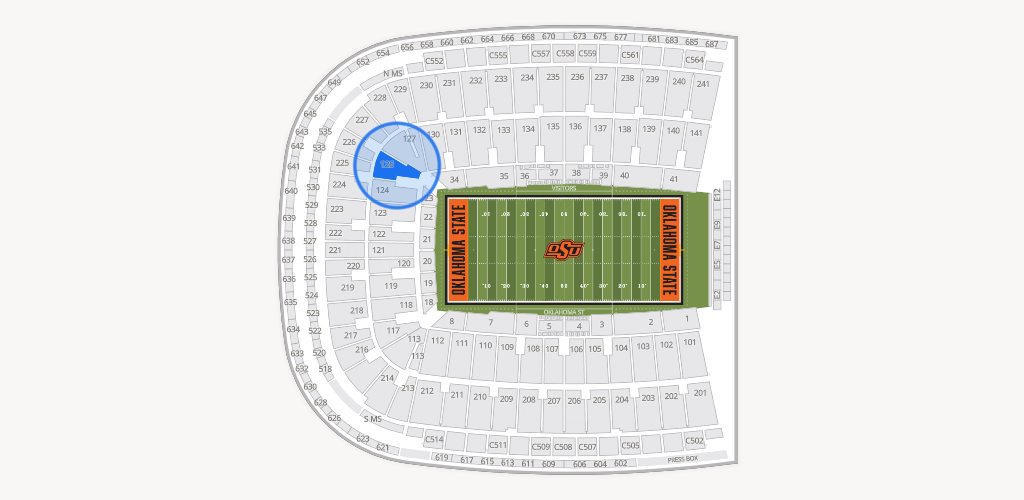 Boone Pickens Stadium Seating Chart