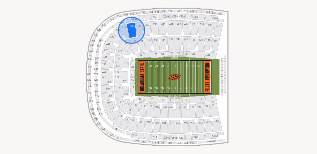Boone Pickens Stadium Seating Chart