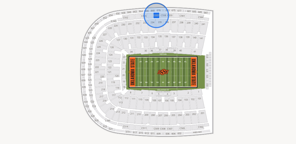 Boone Pickens Stadium Seating Chart