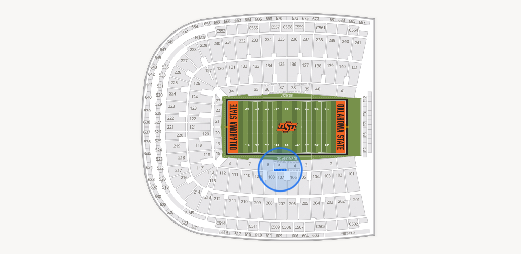 Boone Pickens Stadium Seating Chart