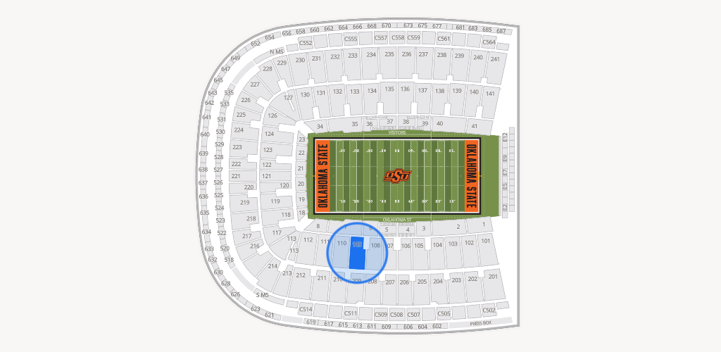 Boone Pickens Stadium Seating Chart