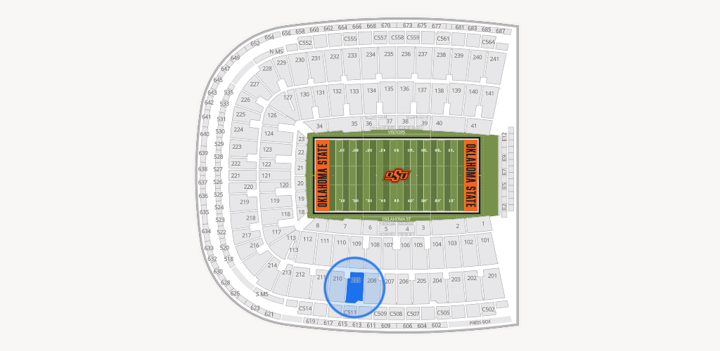 Boone Pickens Stadium Seating Chart