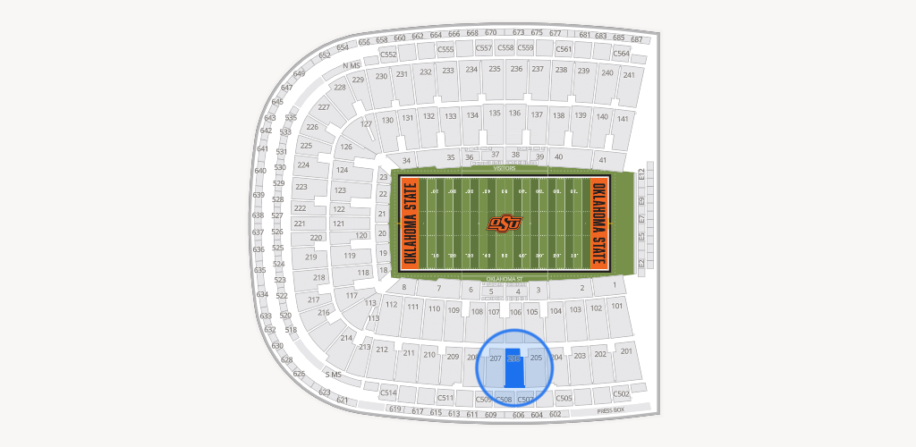 Boone Pickens Stadium Seating Chart