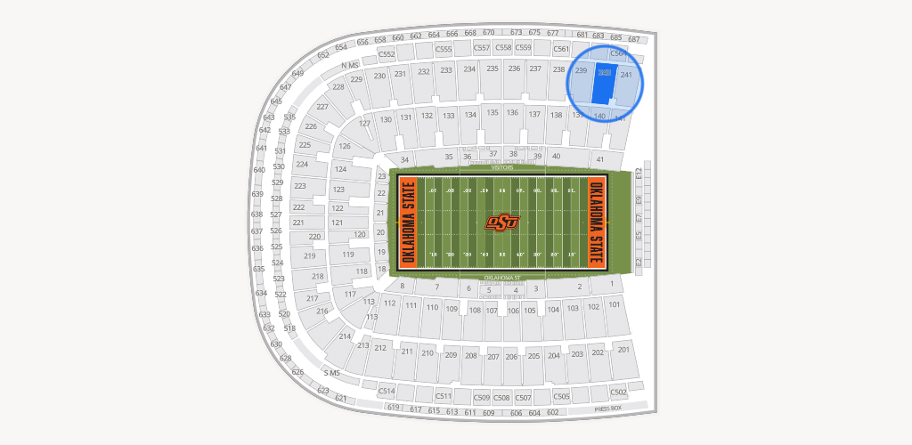 Boone Pickens Stadium Seating Chart