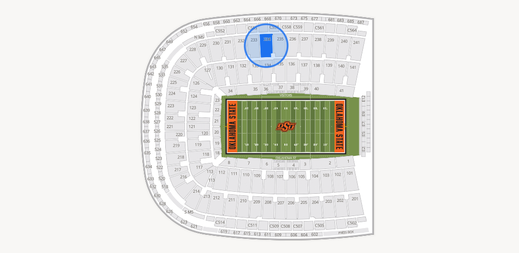 Boone Pickens Stadium Seating Chart