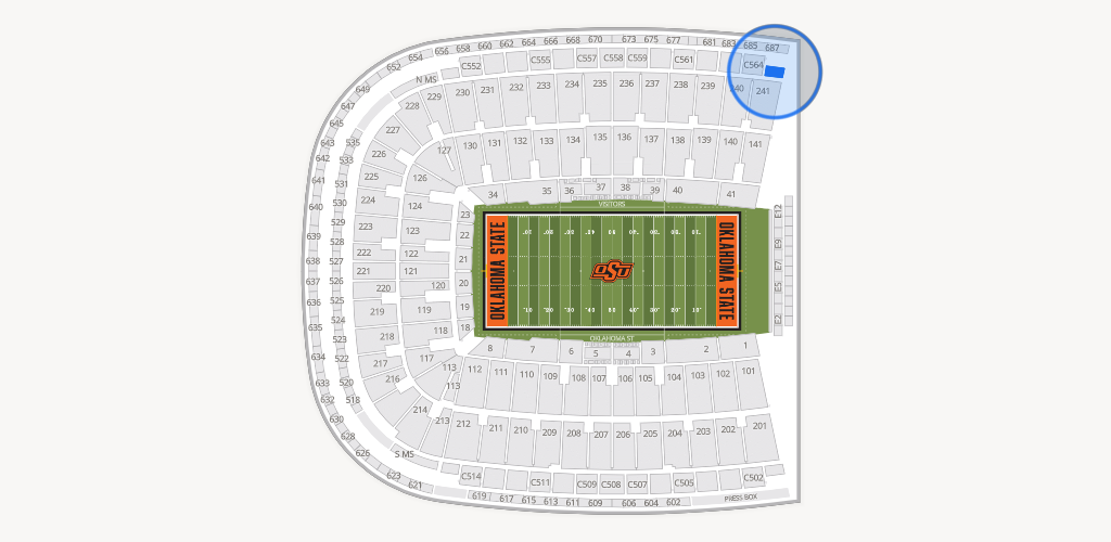Boone Pickens Stadium Seating Chart