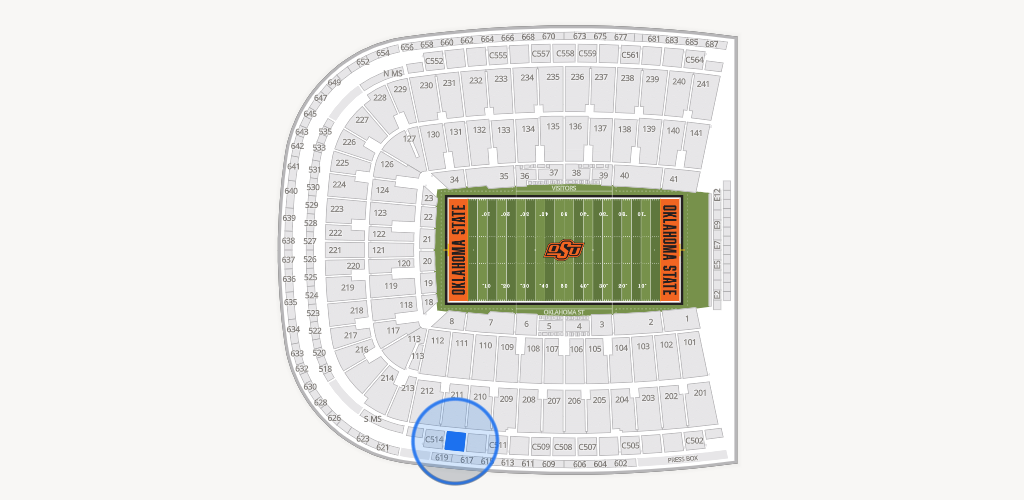 Boone Pickens Stadium Seating Chart