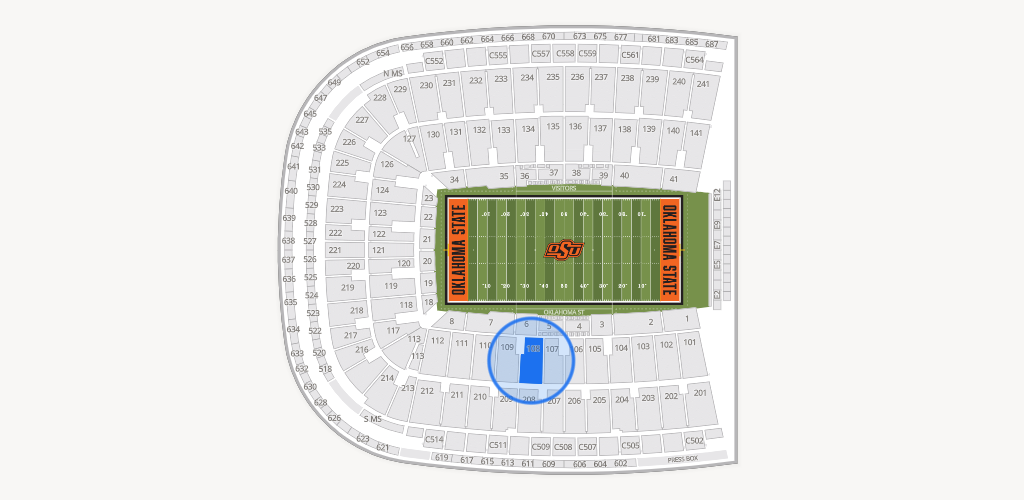 Boone Pickens Stadium Seating Chart