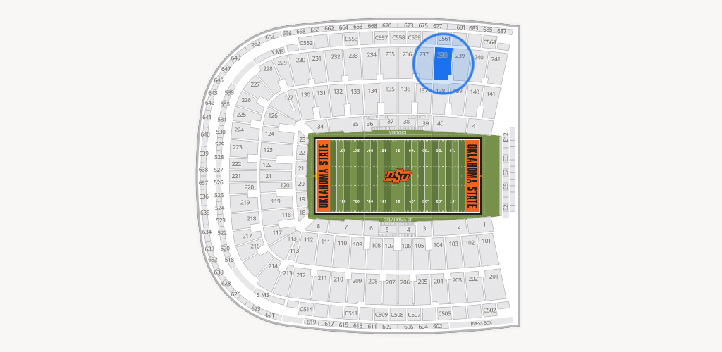 Boone Pickens Stadium Seating Chart