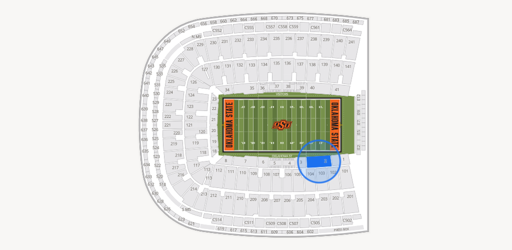 Boone Pickens Stadium Seating Chart