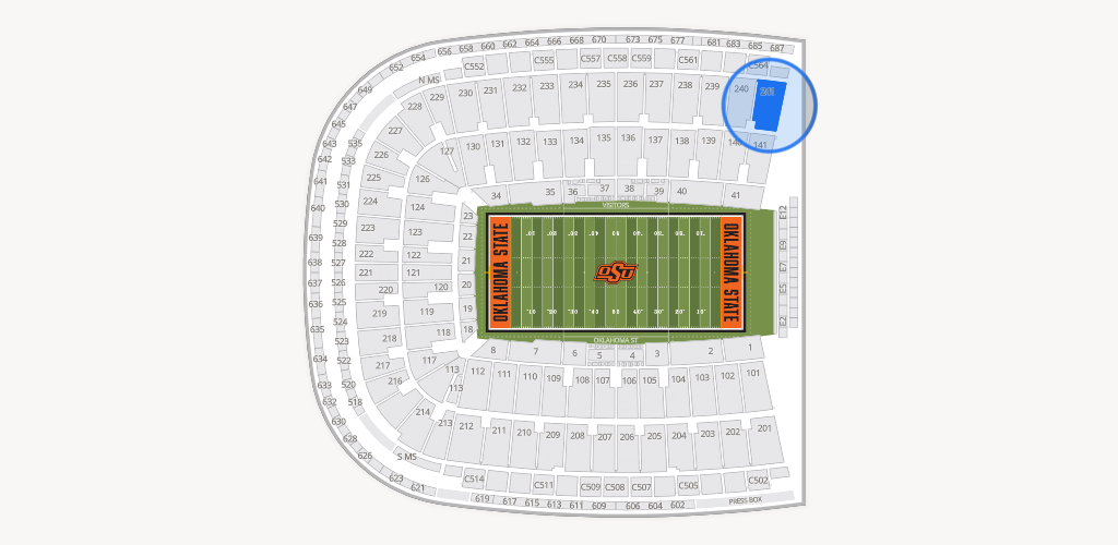 Boone Pickens Stadium Seating Chart