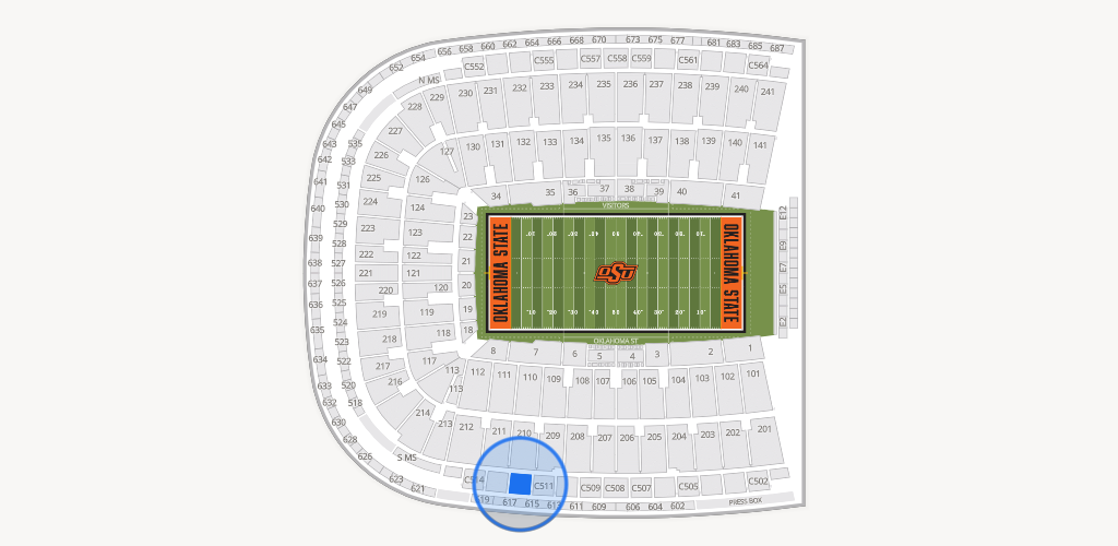Boone Pickens Stadium Seating Chart