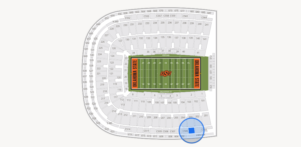 Boone Pickens Stadium Seating Chart