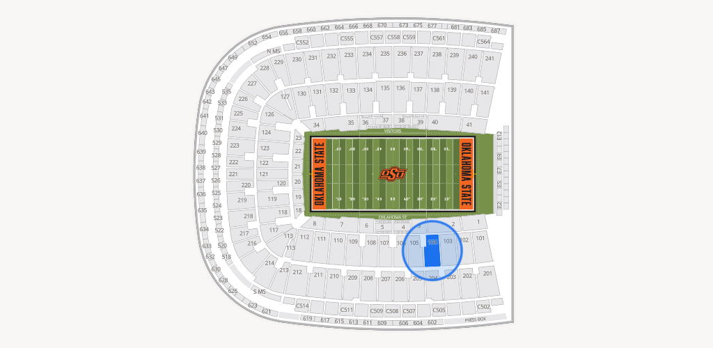 Boone Pickens Stadium Seating Chart
